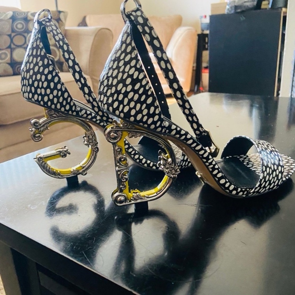 Elegant Black and White Women's Heels